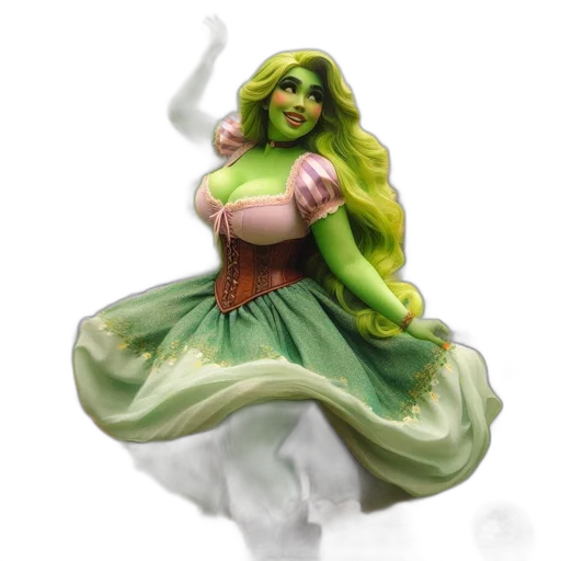 dress, concept art, fantasy art, 3d render transparent PNG cut-out