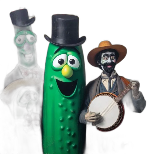 bottle, food, hat, staff transparent PNG cut-out