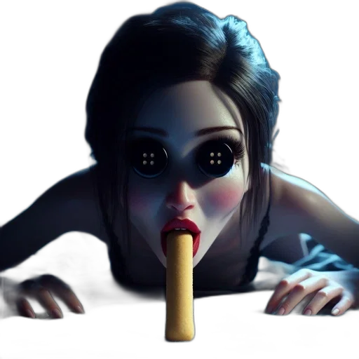 face, creature, mask, staff transparent PNG cut-out