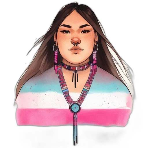 jewelry, jacket, concept art, watercolor transparent PNG cut-out