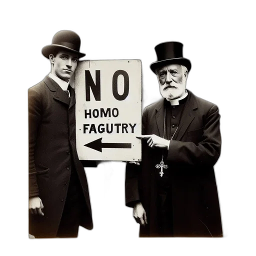 two, men, one, dressed transparent PNG cut-out