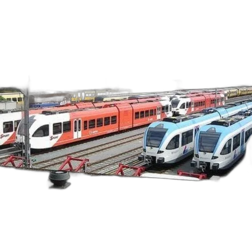 3d render, photorealistic, concept art, train transparent PNG cut-out