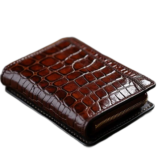 alligator, print, wallet transparent PNG cut-out