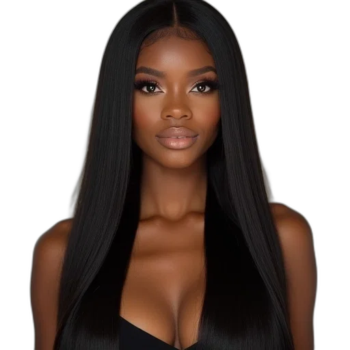 hair, cartoon, photorealistic, dark transparent PNG cut-out