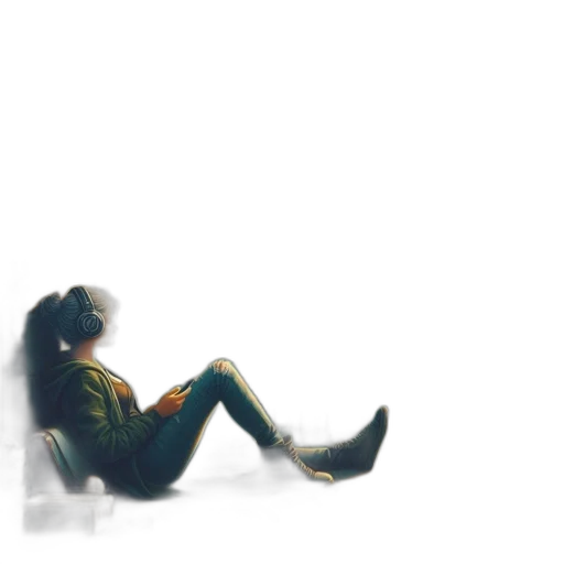 shoes, jacket, robot, hair transparent PNG cut-out