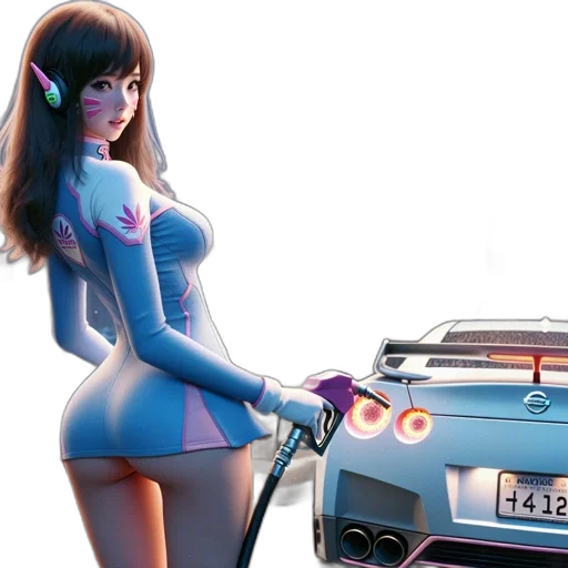 car, concept art, 3d render, fantasy art transparent PNG cut-out