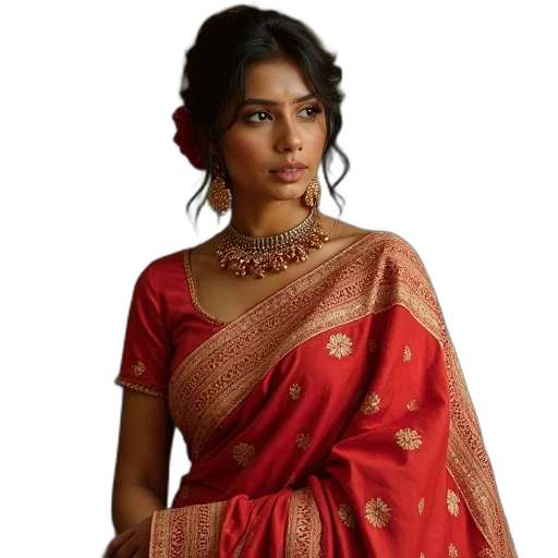 dress, jewelry, red, gorgeous transparent PNG cut-out
