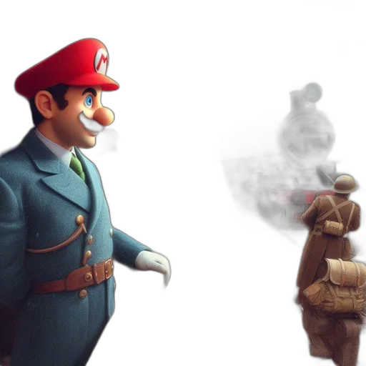 weapon, hat, robot, face transparent PNG cut-out