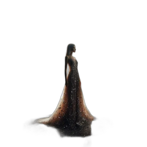 dress, hair, crown, jewelry transparent PNG cut-out