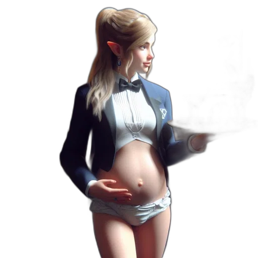 dress, staff, jacket, concept art transparent PNG cut-out