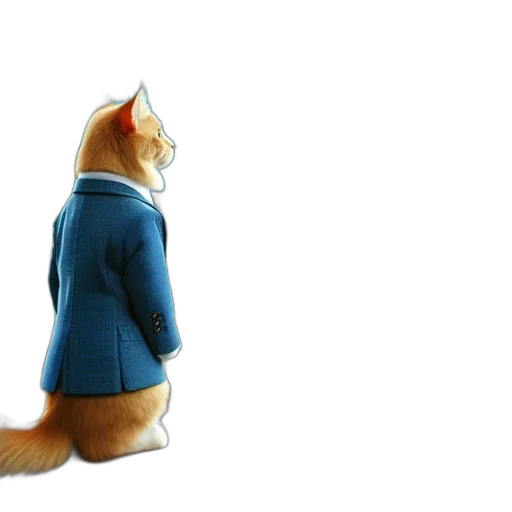jacket, staff, animal, robot transparent PNG cut-out