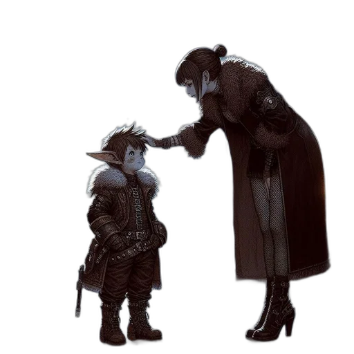 concept art, fantasy art, comic book art, pixel art transparent PNG cut-out