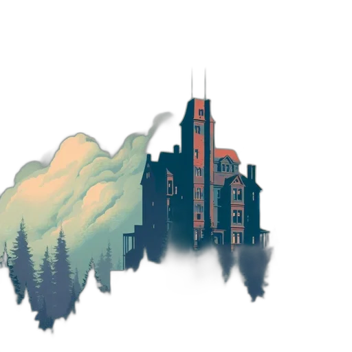 building, concept art, pixel art, fantasy art transparent PNG cut-out