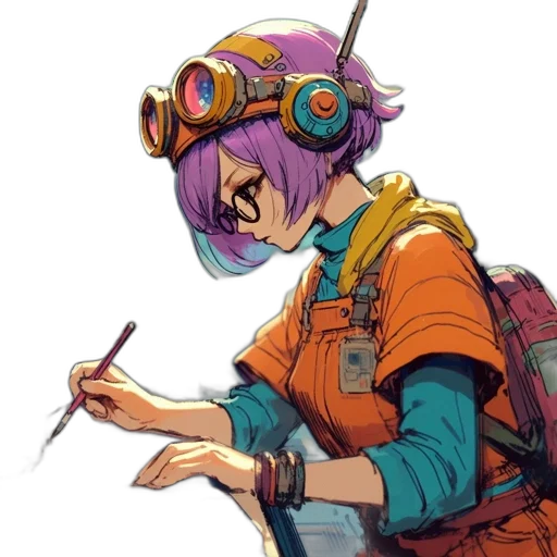 staff, jacket, weapon, mask transparent PNG cut-out