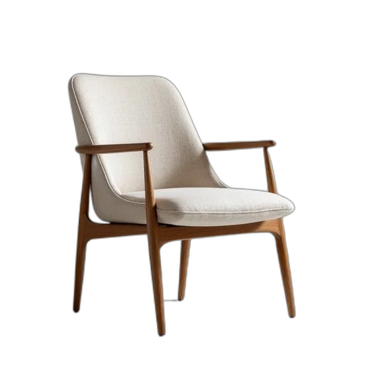 furniture, 3d render, modern, linen transparent PNG cut-out