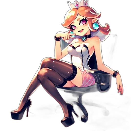 staff, dress, crown, robot transparent PNG cut-out