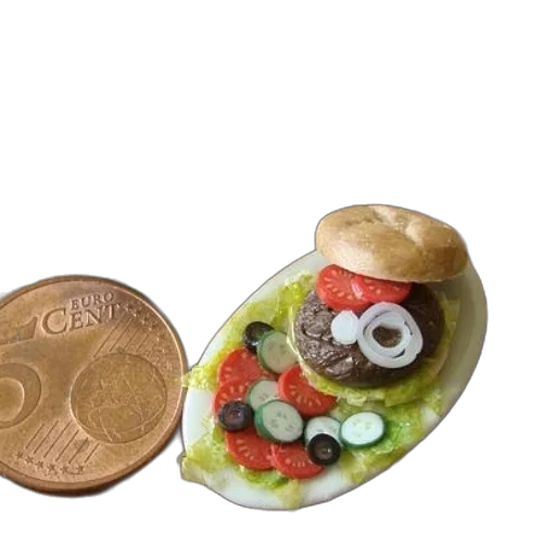 food, jewelry, 3d render, dollhouse transparent PNG cut-out