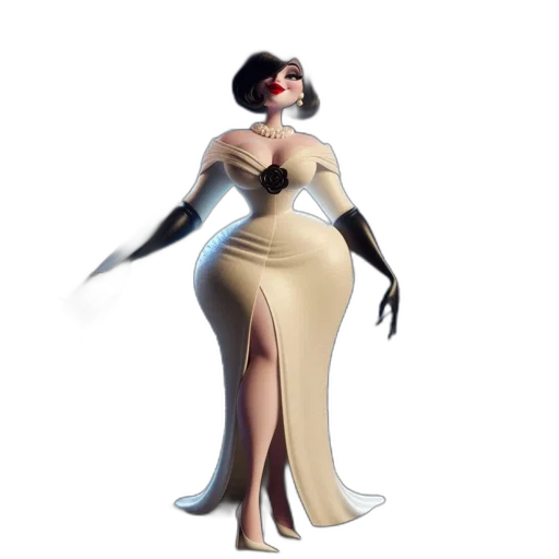 dress, staff, creature, concept art transparent PNG cut-out