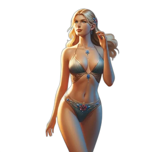 dress, concept art, fantasy art, 3d render transparent PNG cut-out