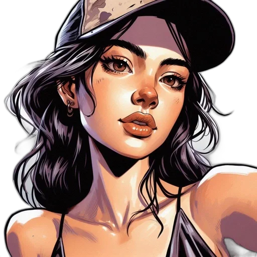 hat, comic book art, cartoon, concept art transparent PNG cut-out