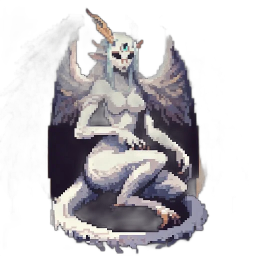 dragon, creature, staff, animal transparent PNG cut-out