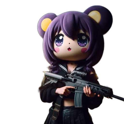 weapon, animal, 3d render, anime transparent PNG cut-out