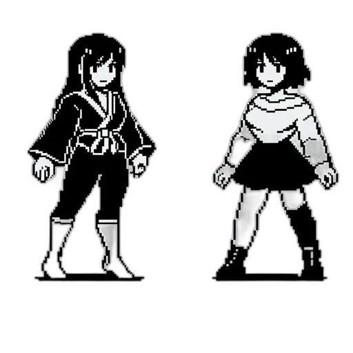 pixel art, concept art, comic book art, anime transparent PNG cut-out