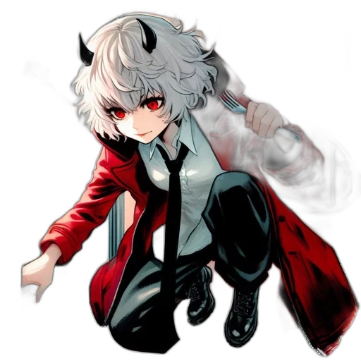 jacket, staff, dragon, creature transparent PNG cut-out