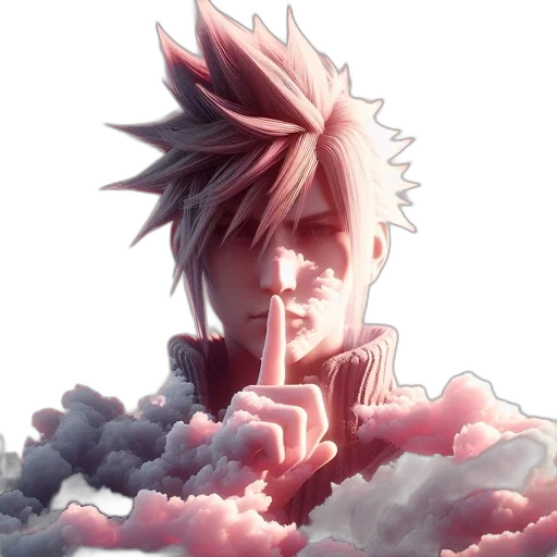 face, weapon, staff, anime transparent PNG cut-out