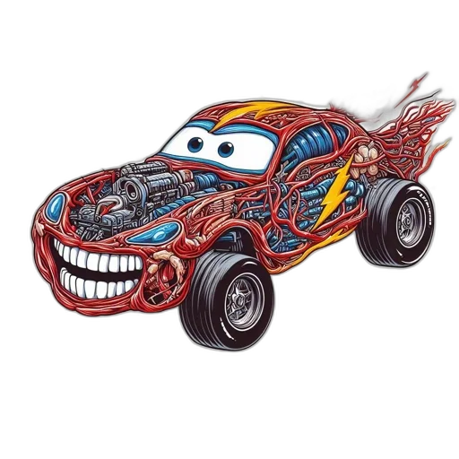 car, robot, weapon, animal transparent PNG cut-out