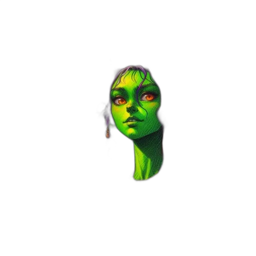 face, creature, mask, robot transparent PNG cut-out