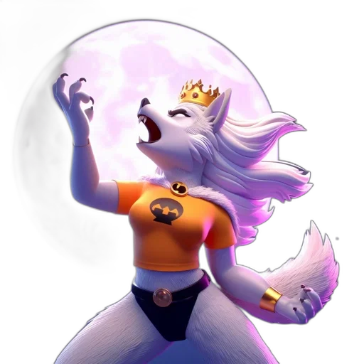 crown, staff, creature, concept art transparent PNG cut-out