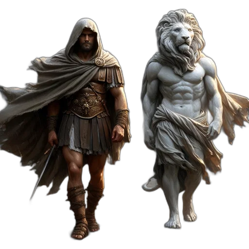 concept art, fantasy art, 3d render, comic book art transparent PNG cut-out