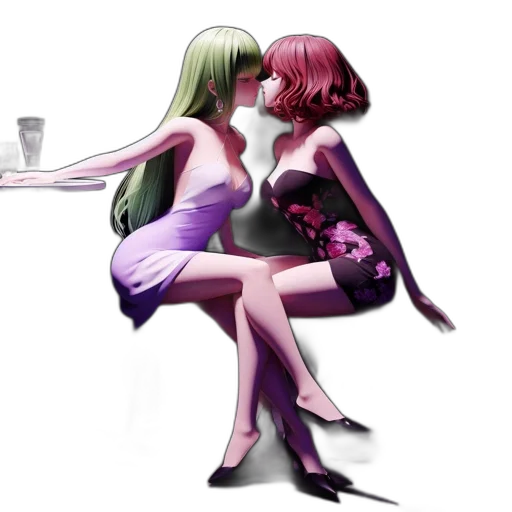 dress, concept art, pixel art, anime transparent PNG cut-out