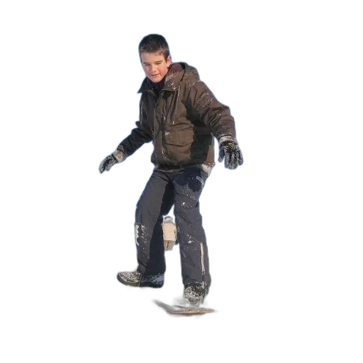 jacket, staff, weapon, creature transparent PNG cut-out