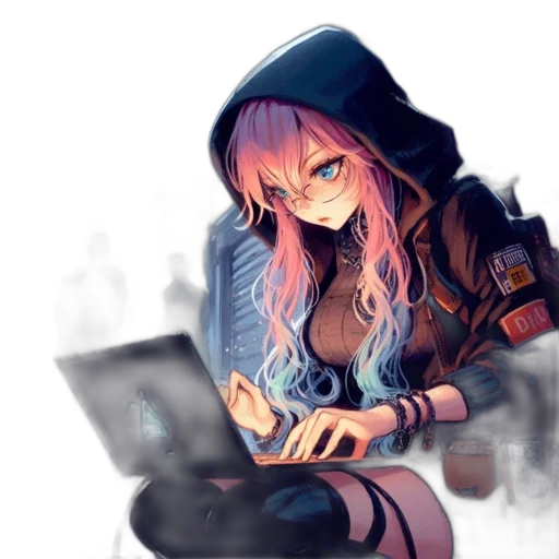 jacket, weapon, staff, robot transparent PNG cut-out
