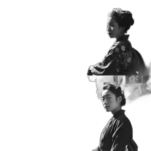 jacket, face, crown, staff transparent PNG cut-out