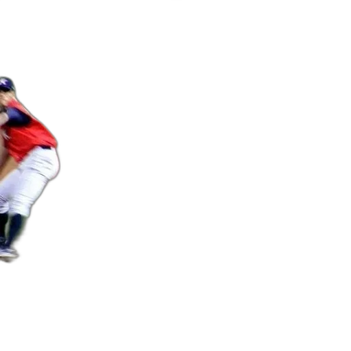 creature, baseball, player, red transparent PNG cut-out