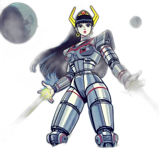 robot, staff, weapon, concept art transparent PNG cut-out