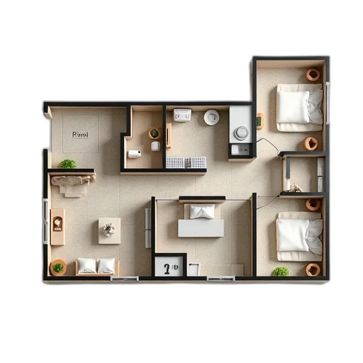 3d render, photorealistic, concept art, earth tones transparent PNG cut-out