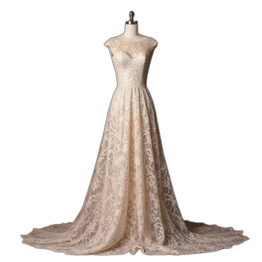 dress, fashionable, fabric, lace transparent PNG cut-out