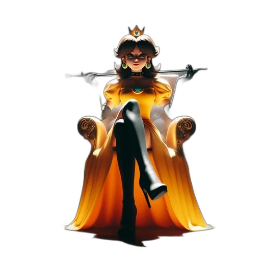 crown, staff, concept art, fantasy art transparent PNG cut-out