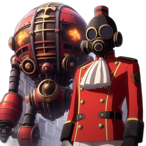 robot, staff, weapon, concept art transparent PNG cut-out