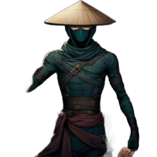 mask, staff, sword, hat transparent PNG cut-out