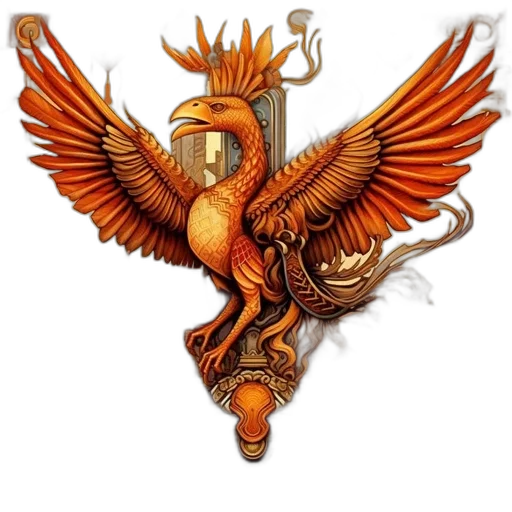 dragon, staff, jewelry, fantasy art transparent PNG cut-out
