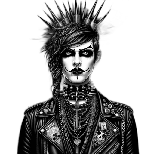 jacket, hair, face, crown transparent PNG cut-out