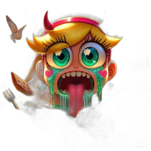 mask, creature, face, staff transparent PNG cut-out