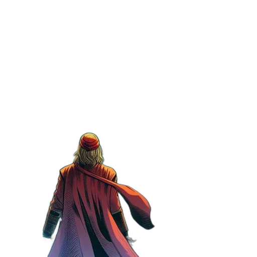 jacket, sword, hat, staff transparent PNG cut-out