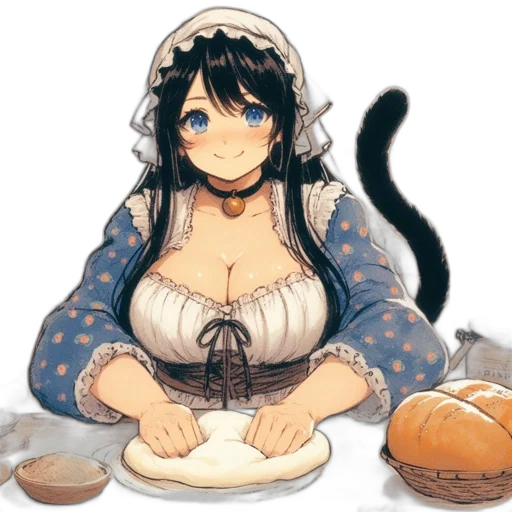 food, dress, pixel art, anime transparent PNG cut-out