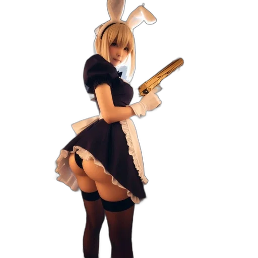 dress, weapon, animal, staff transparent PNG cut-out